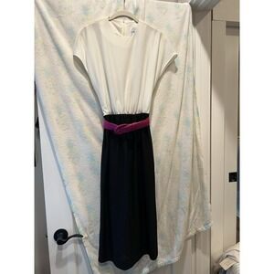 Vintage 80"s  Nancy II Dress And Belt sz 12